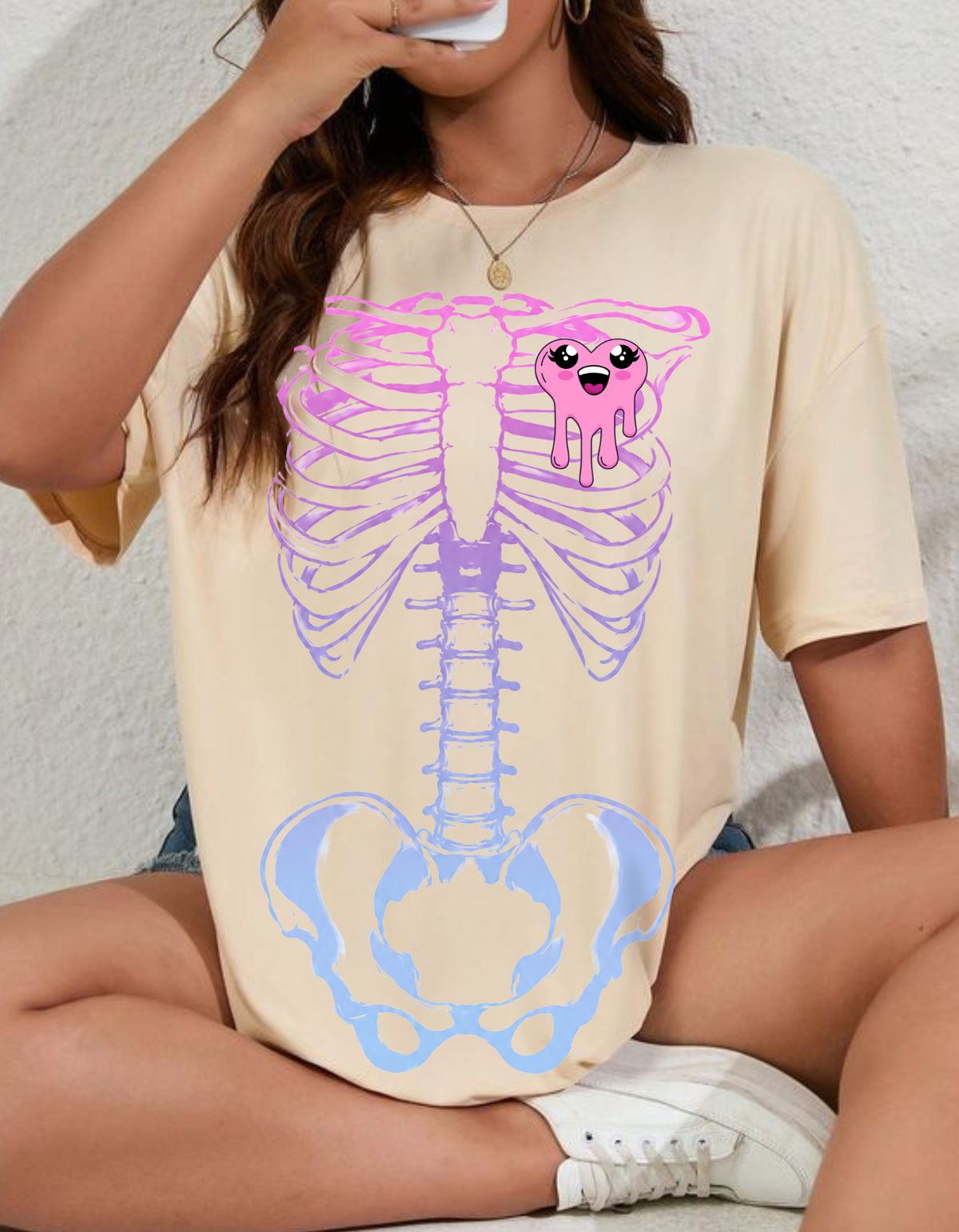 Women's Bone Structure Oversized T-Shirt