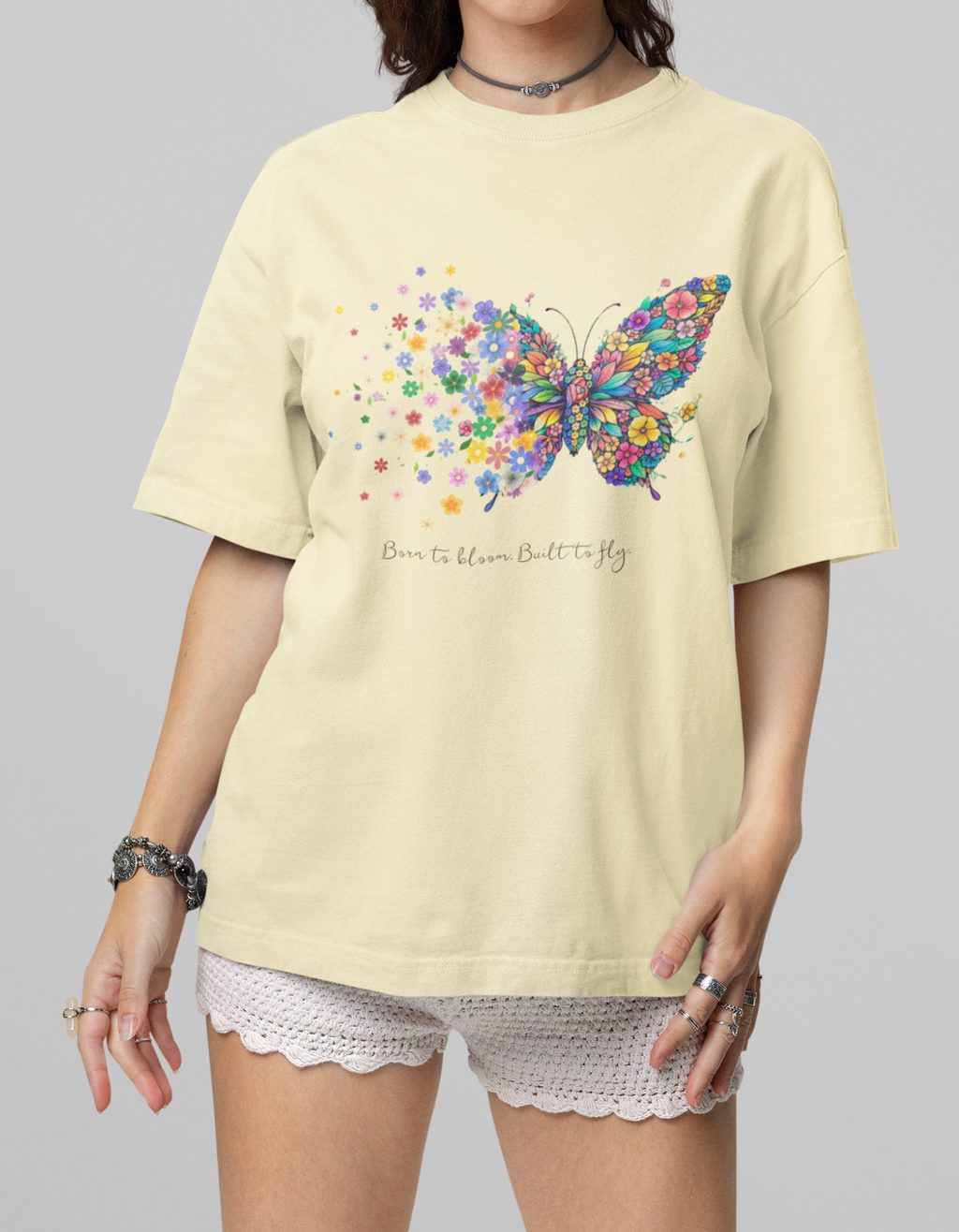 Women's Oversized Born to Bloom T-Shirt