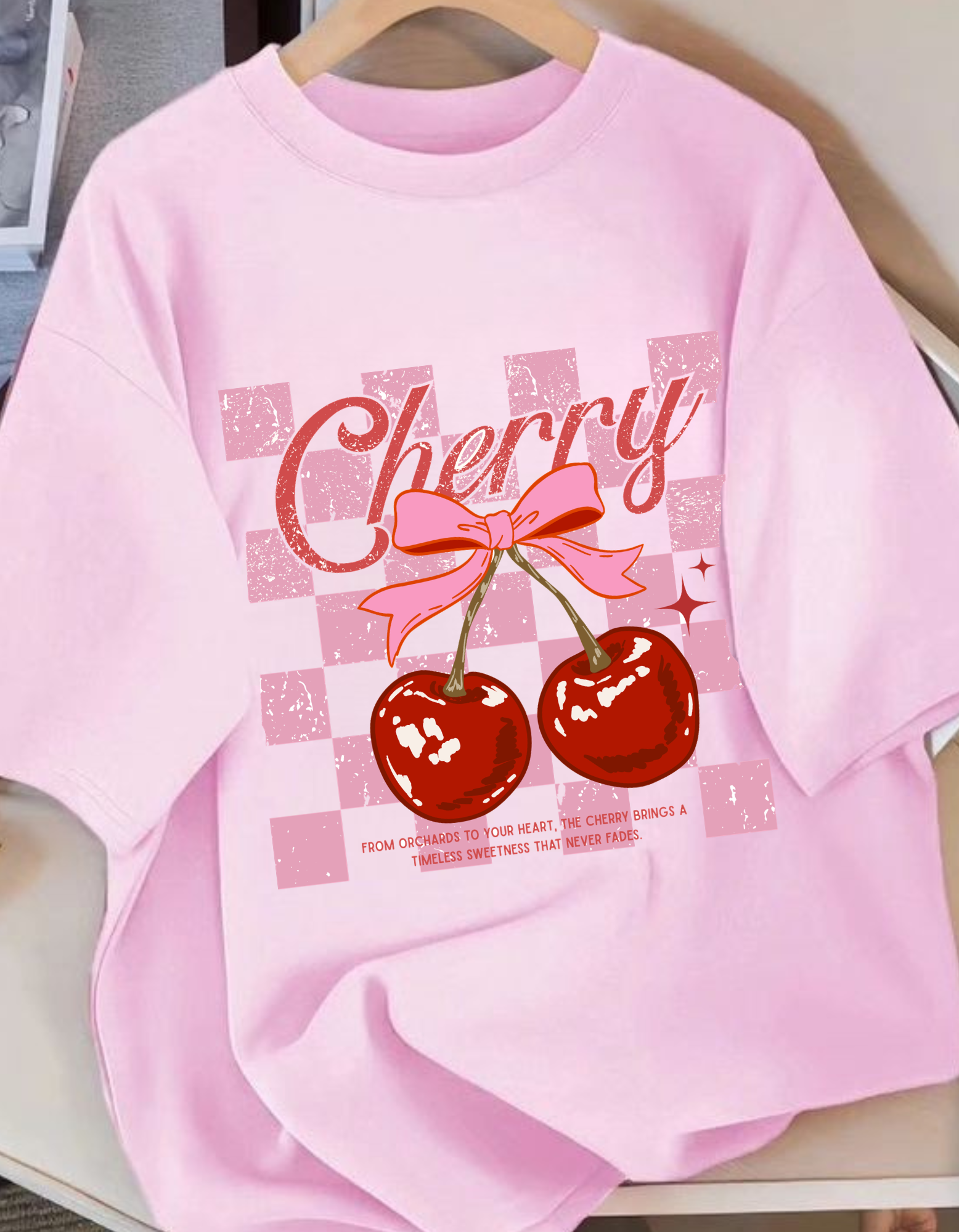 Women's Cherry Oversized T-Shirt