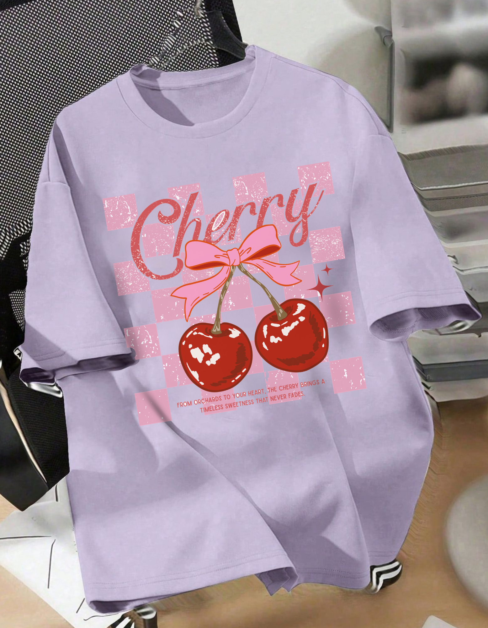 Women's Cherry Oversized T-Shirt