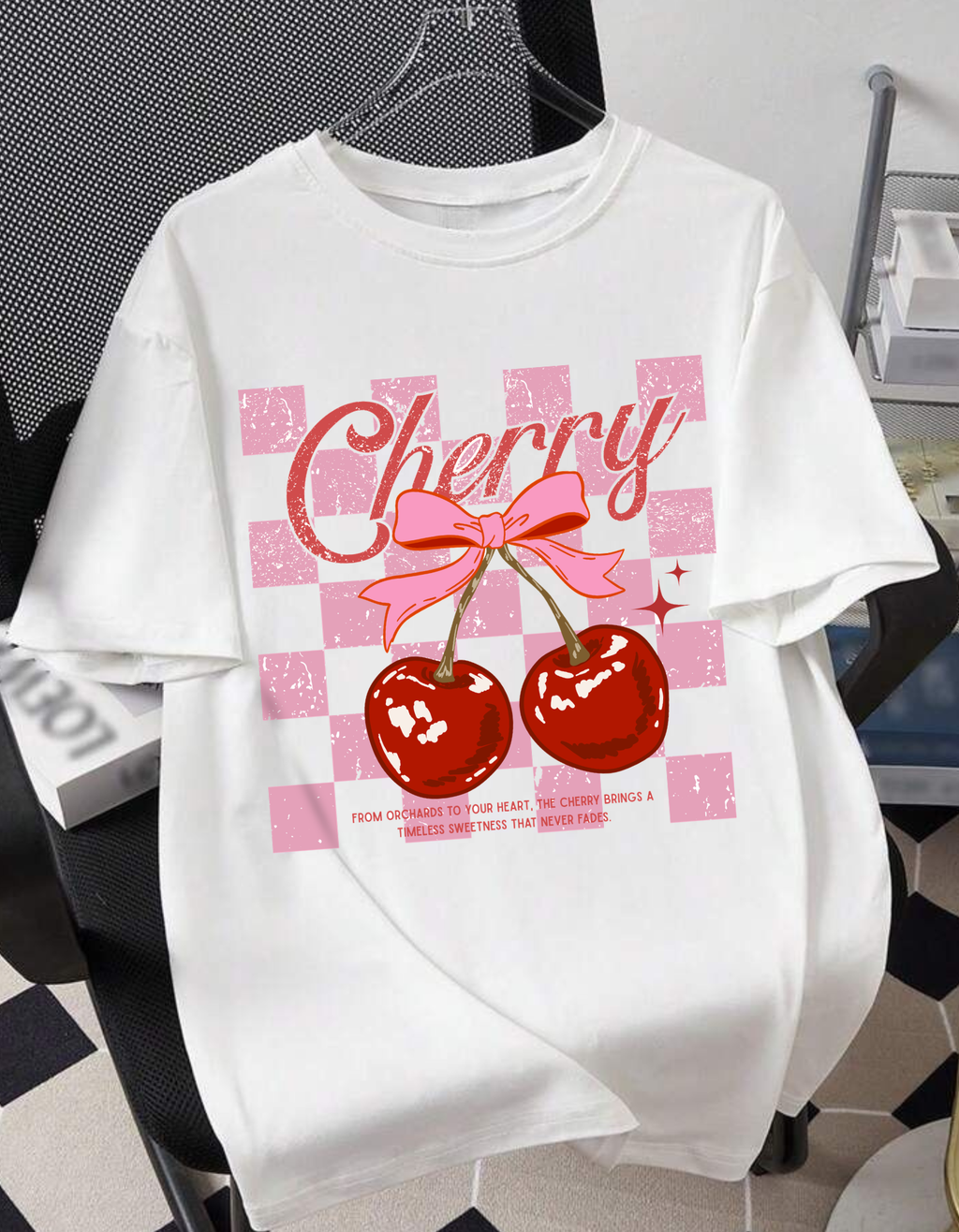 Women's Cherry Oversized T-Shirt