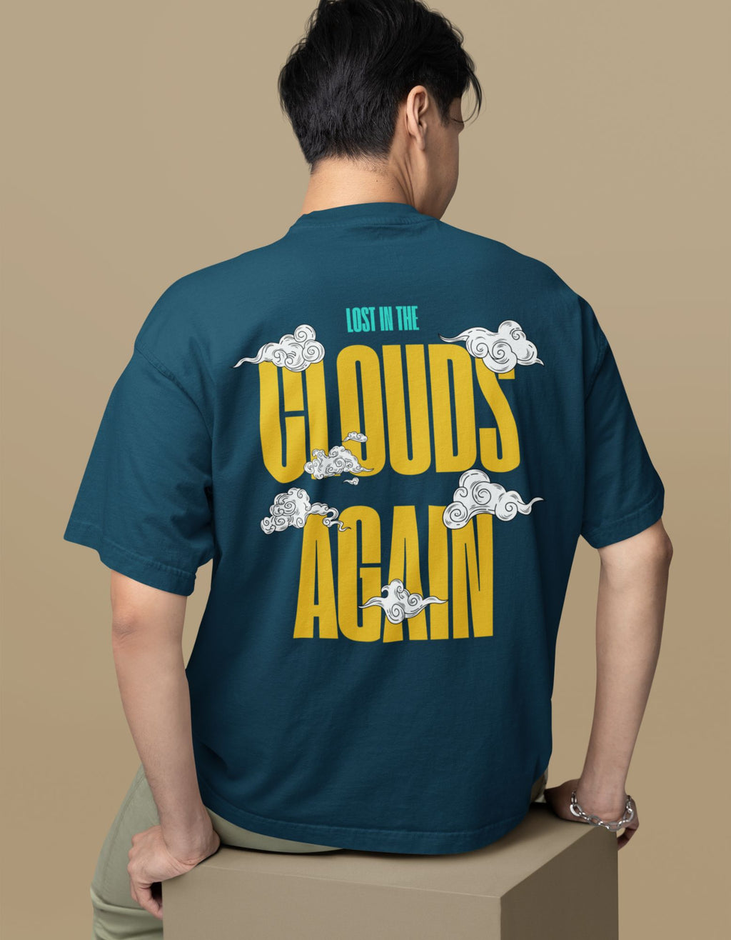 Unisex Oversized Clouds T-Shirt