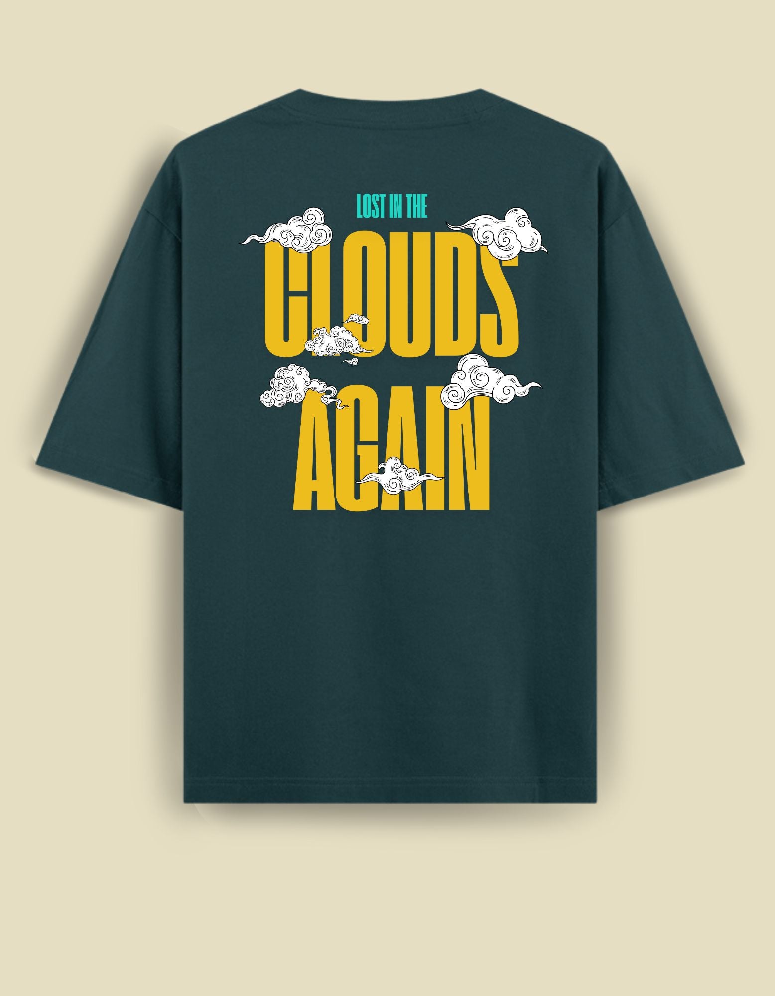 Unisex Oversized Clouds T-Shirt