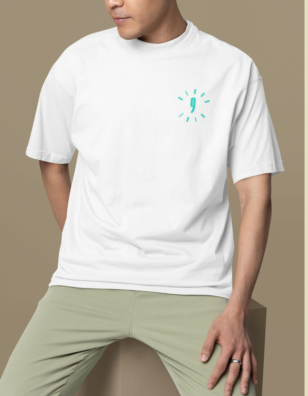 Unisex Oversized Clouds T-Shirt