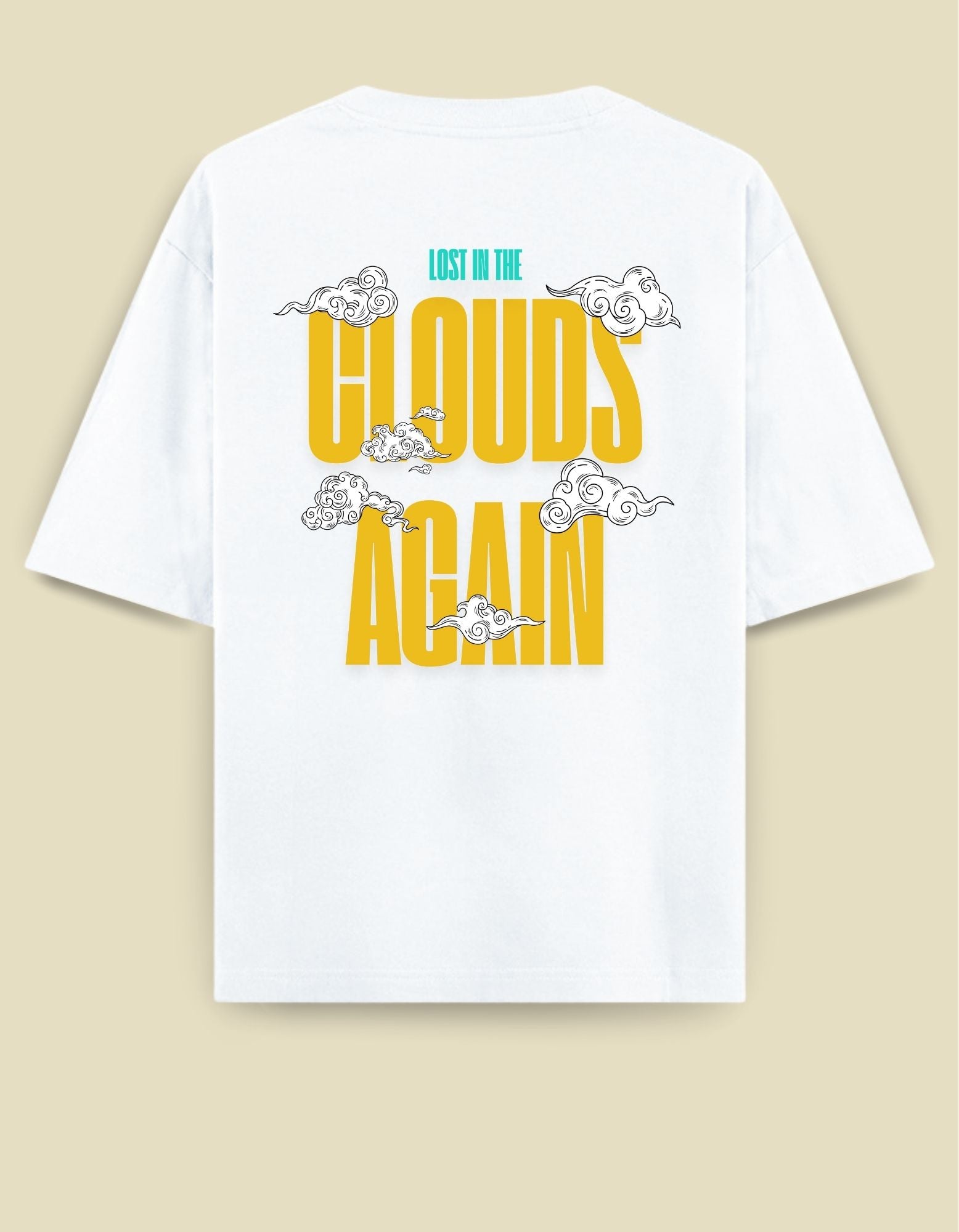 Unisex Oversized Clouds T-Shirt