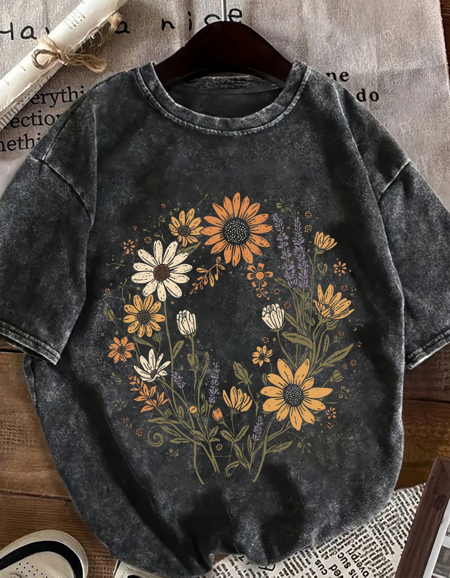 Women's Acid Washed Oversized Tee
