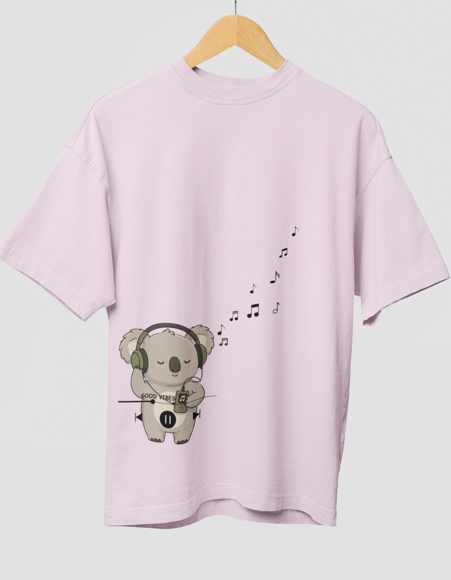 Unisex Oversized Good Vibes Koala T-Shirt