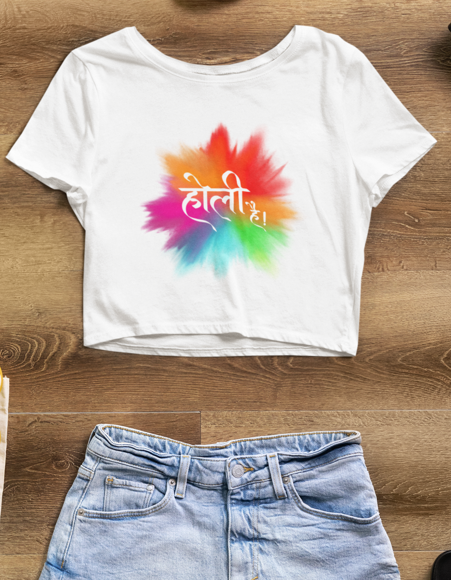 Women's Holi He Baby Tee