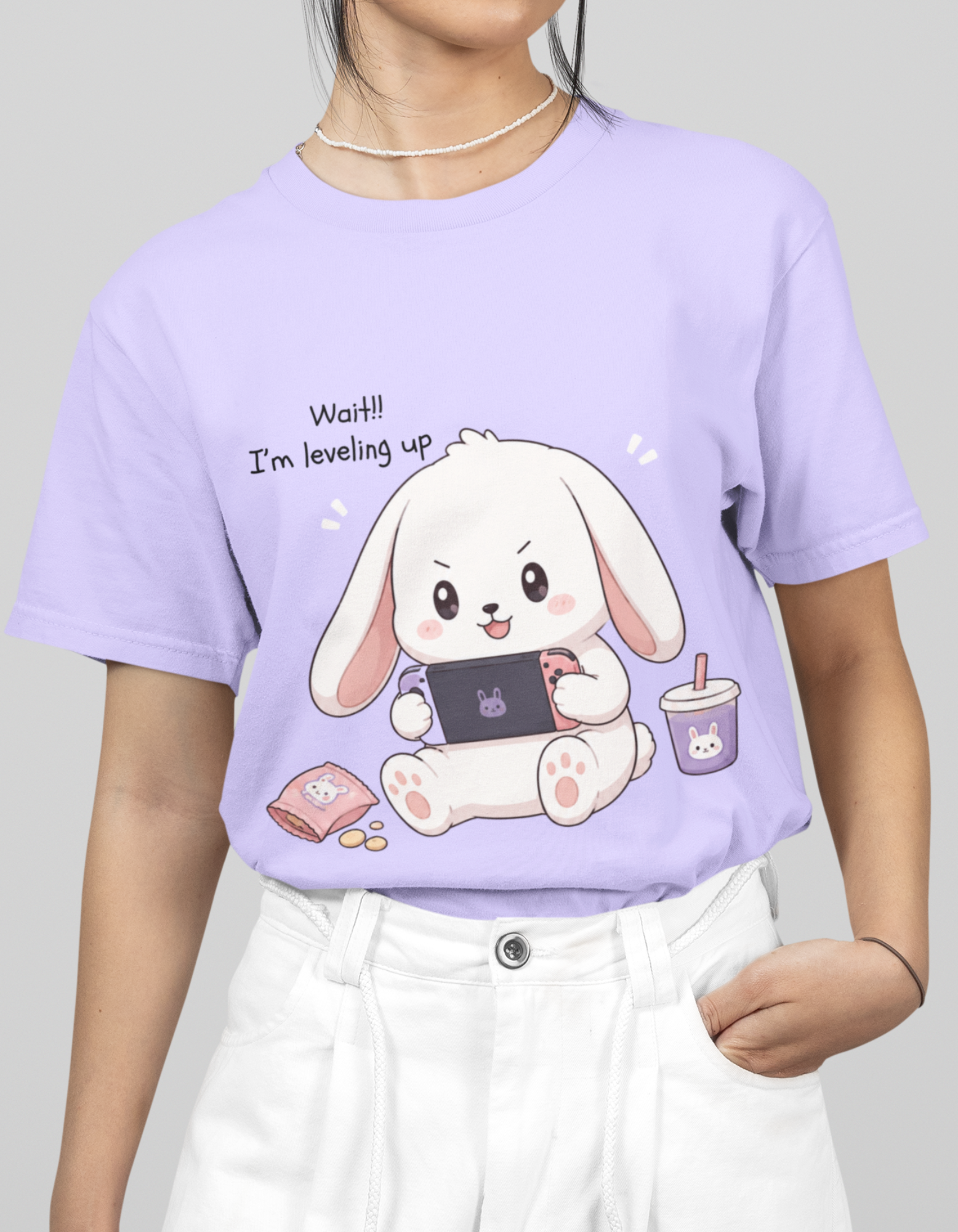 Women's Cute Printed Oversized T-Shirt