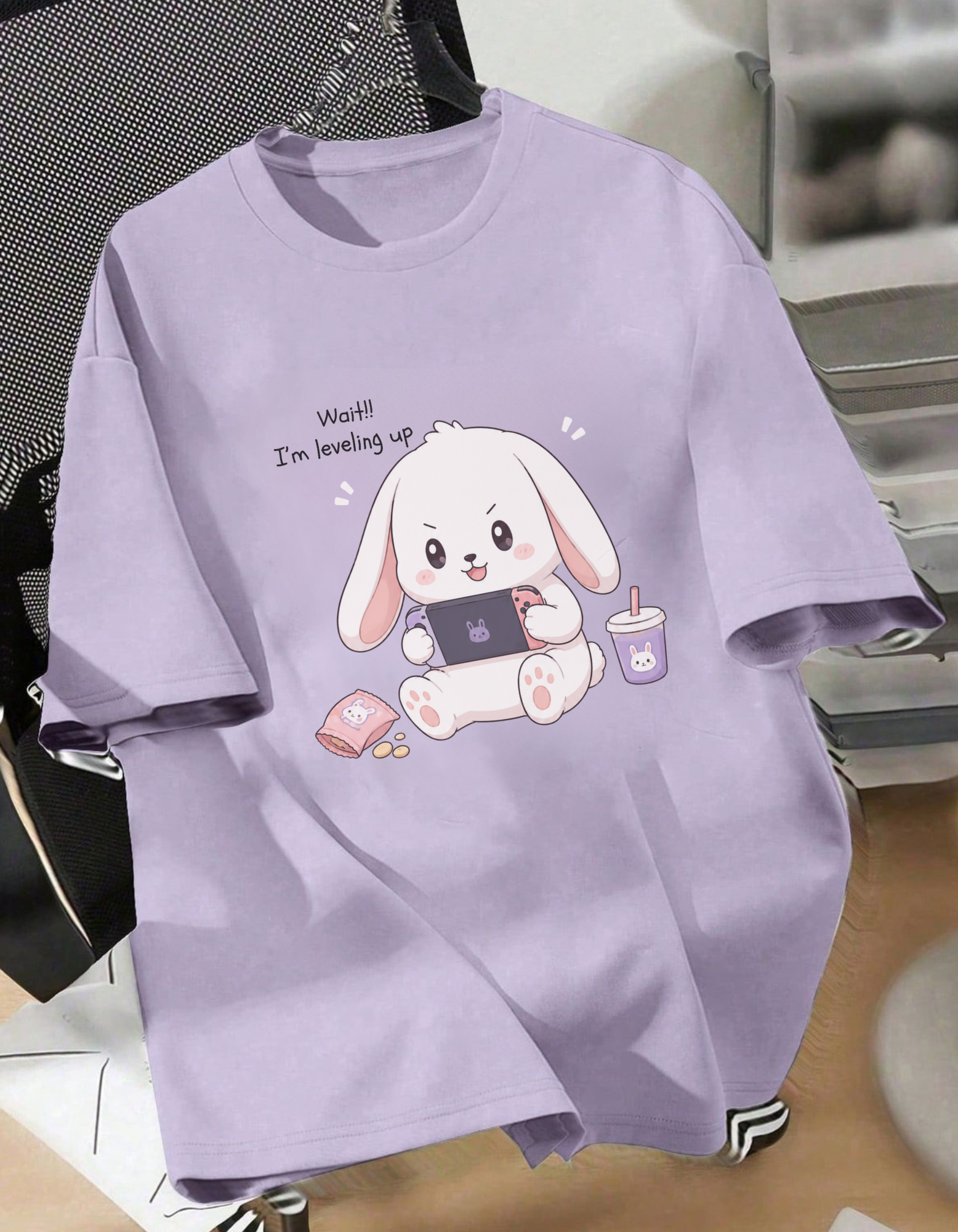 Women's Cute Printed Oversized T-Shirt