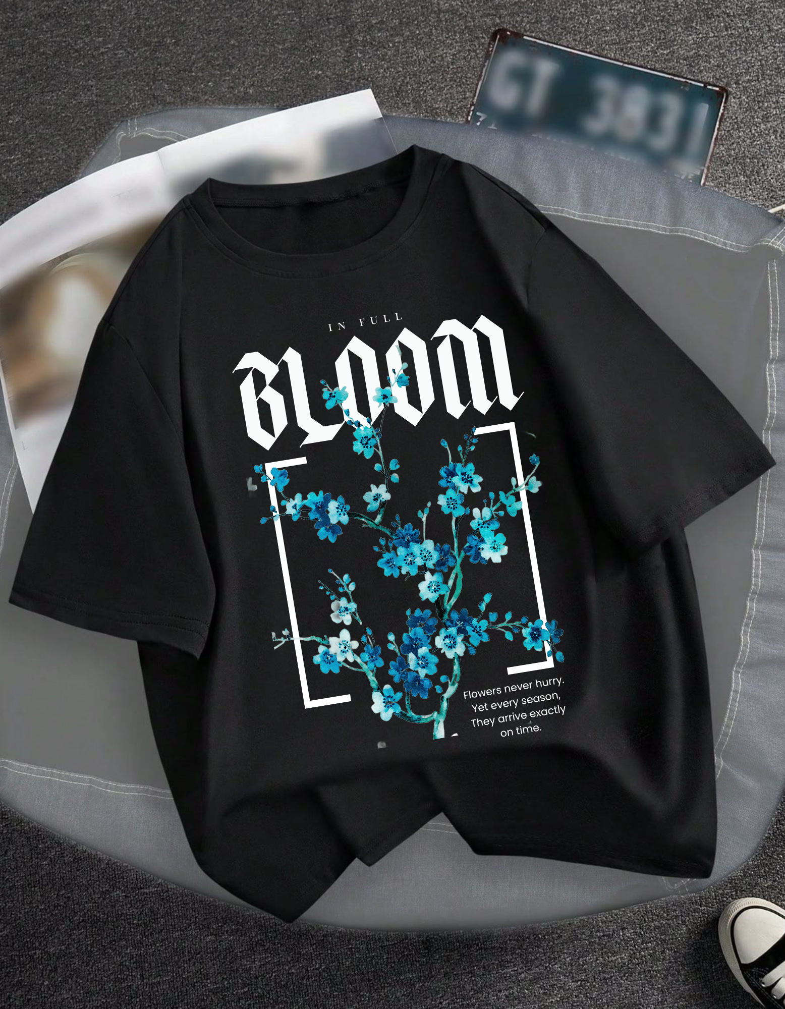 Women's  Oversized Full Bloom T-Shirt