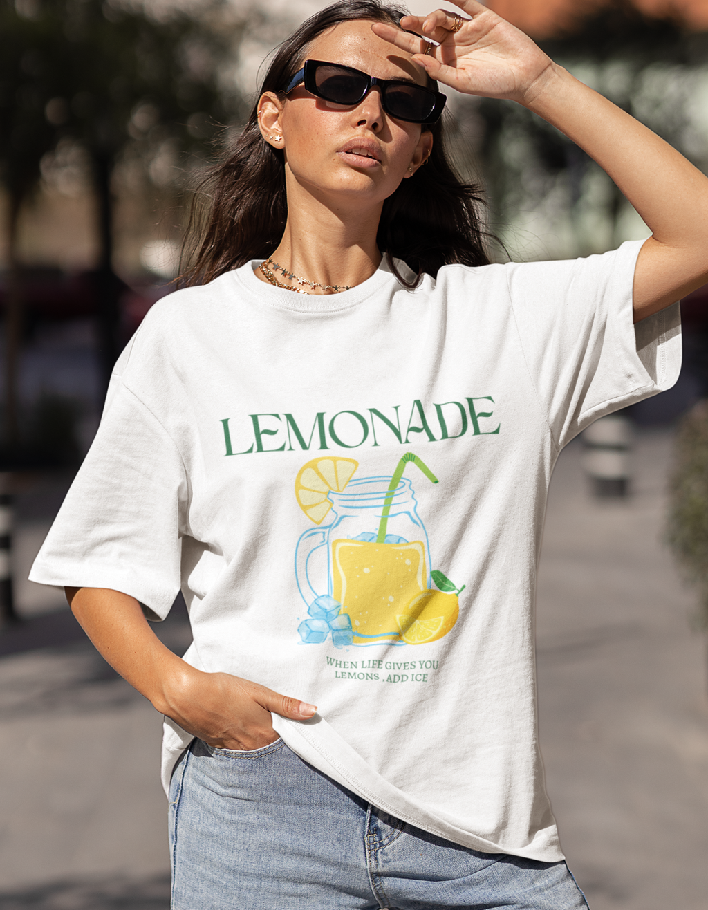 Unisex Oversized Lemonade Printed T-Shirt