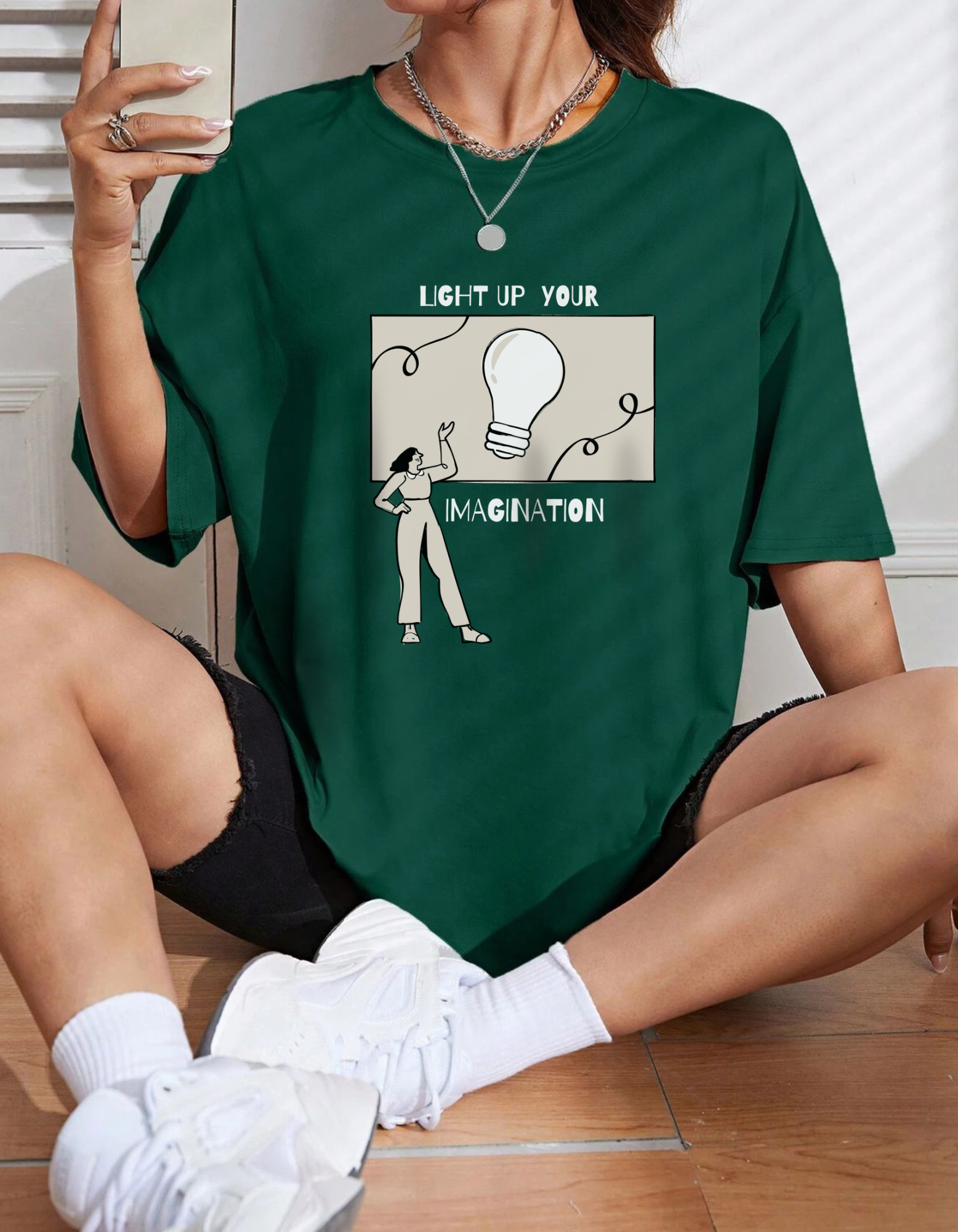 Women's  Light Up Oversized T-Shirt