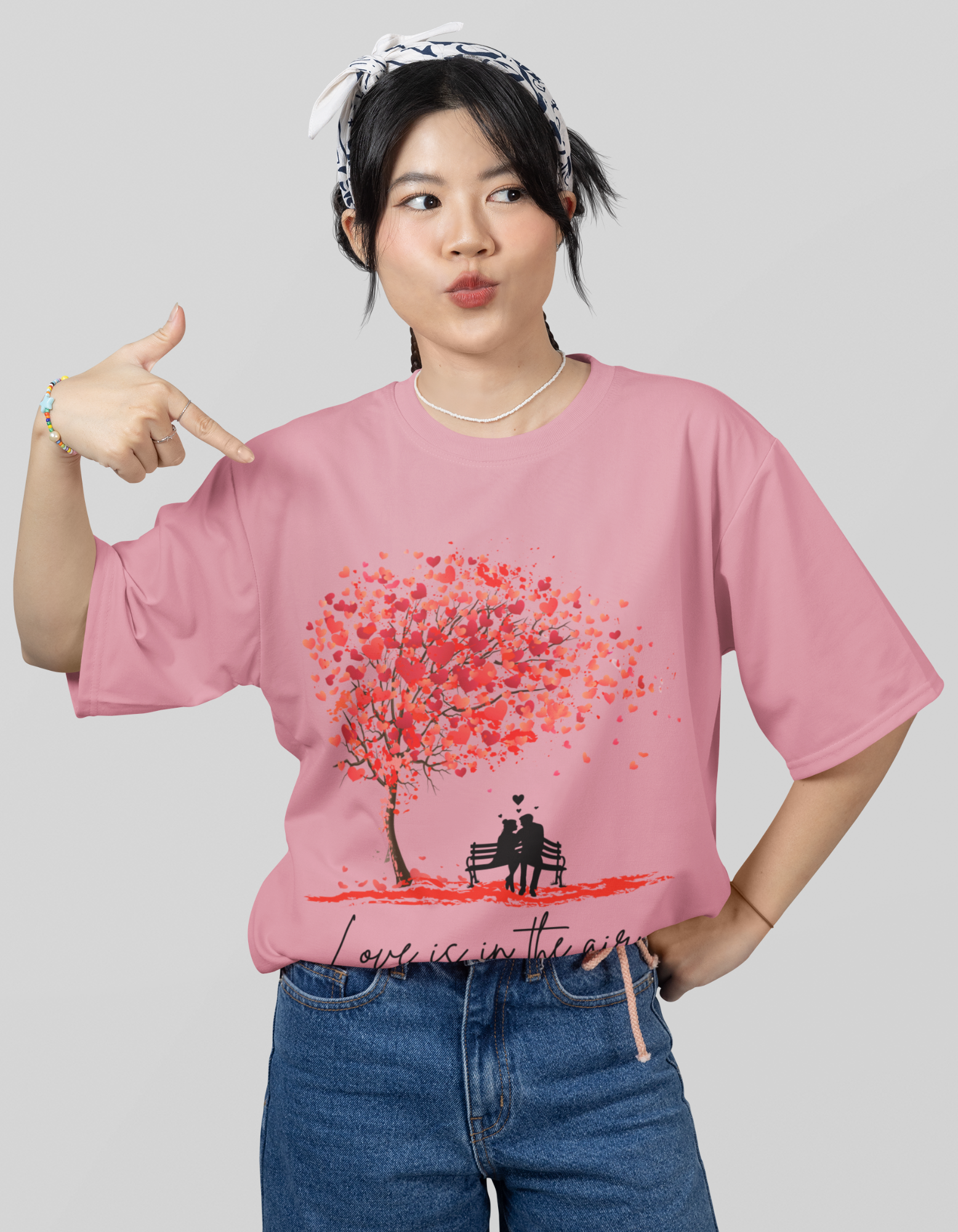 Women's Valentine Oversized Tee