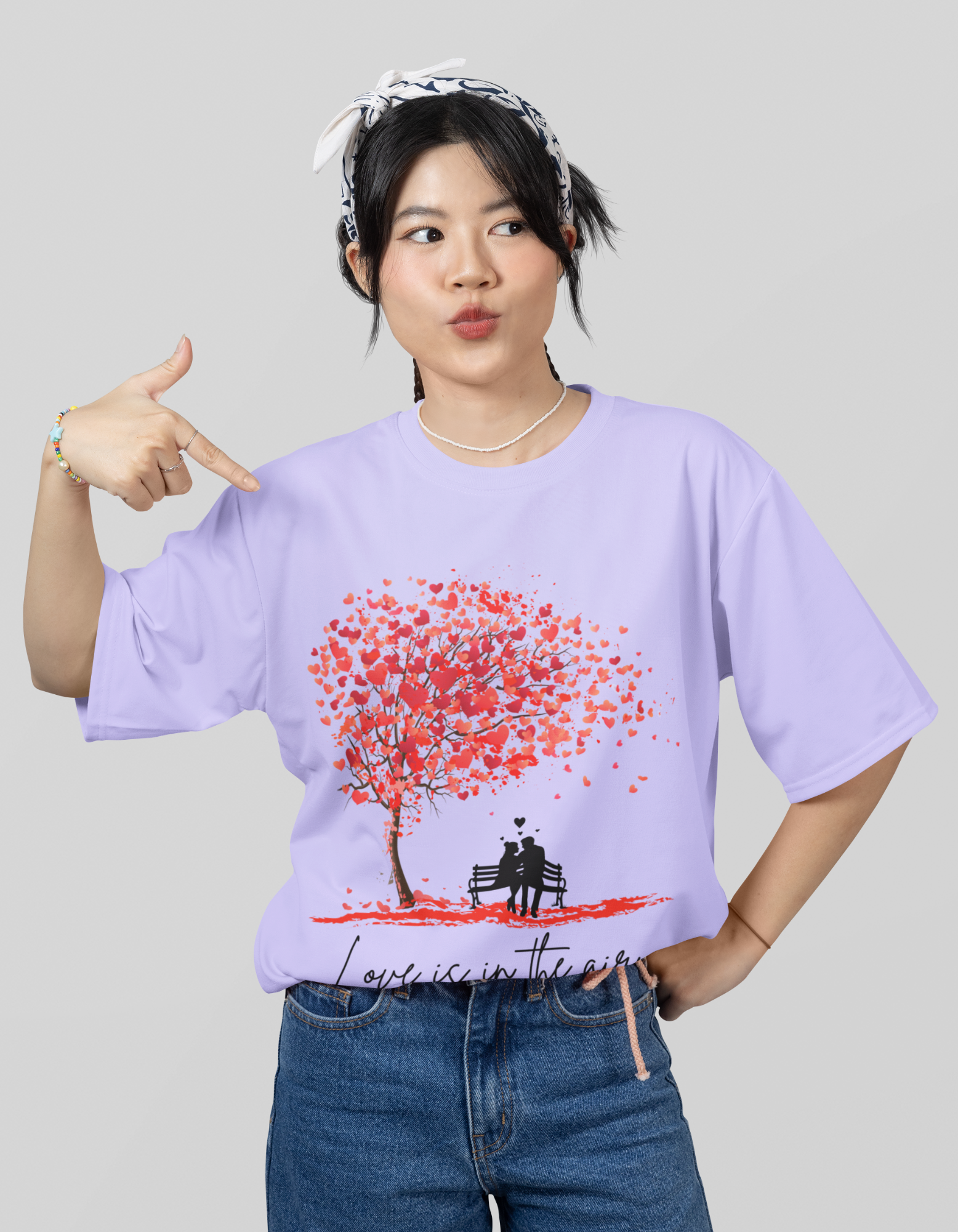 Women's Valentine Oversized Tee