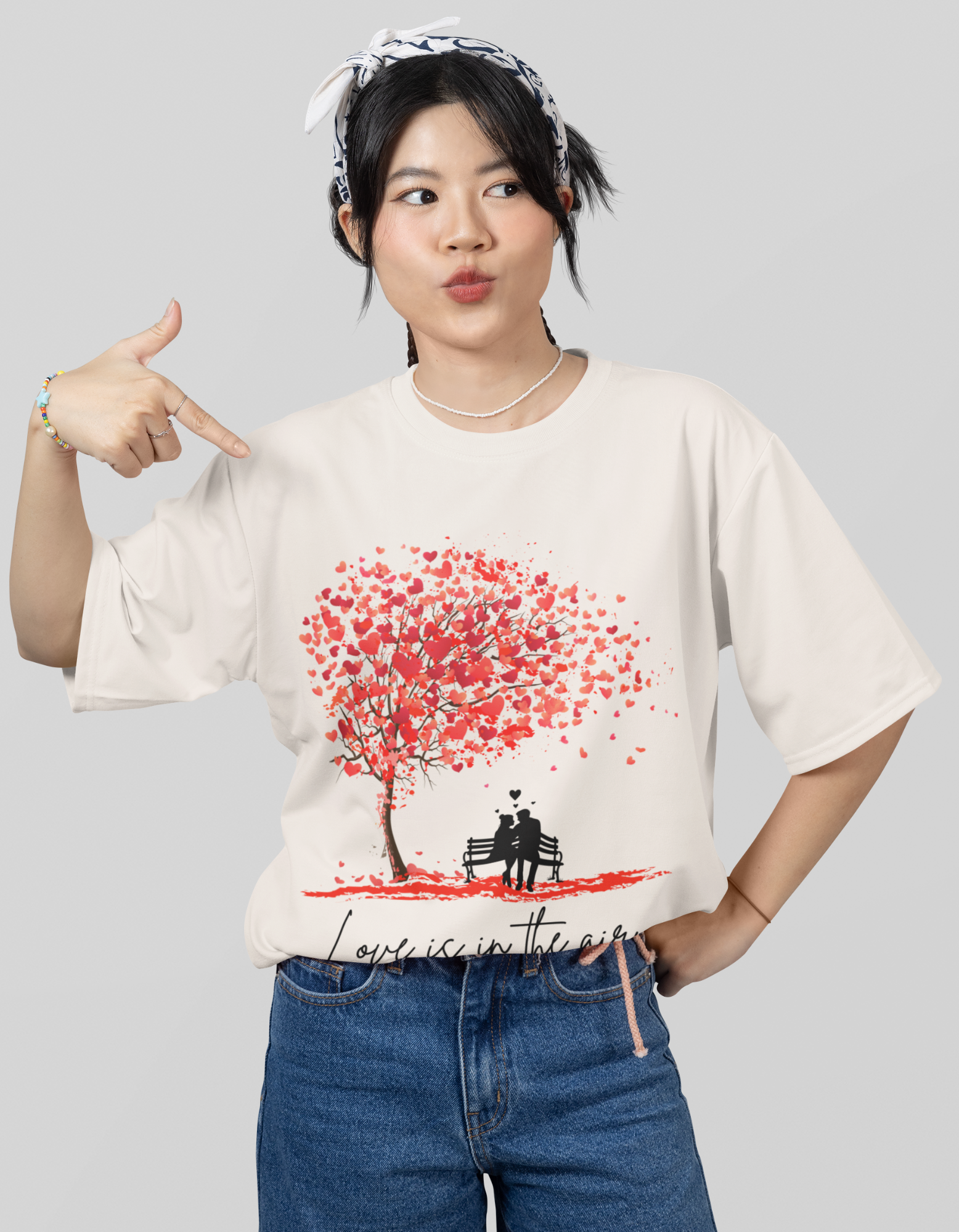 Women's Valentine Oversized Tee