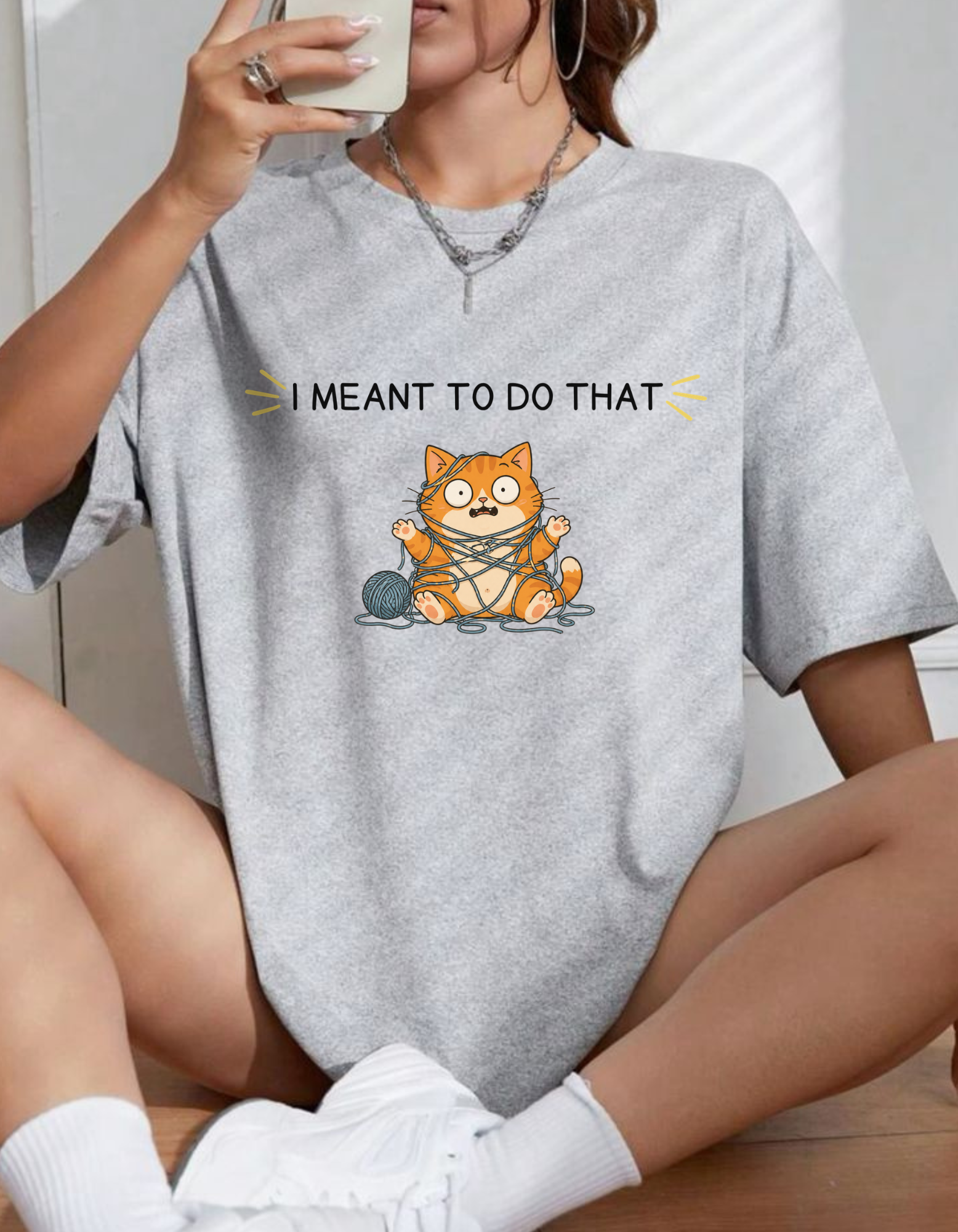 Women's Oversized Printed T-Shirt