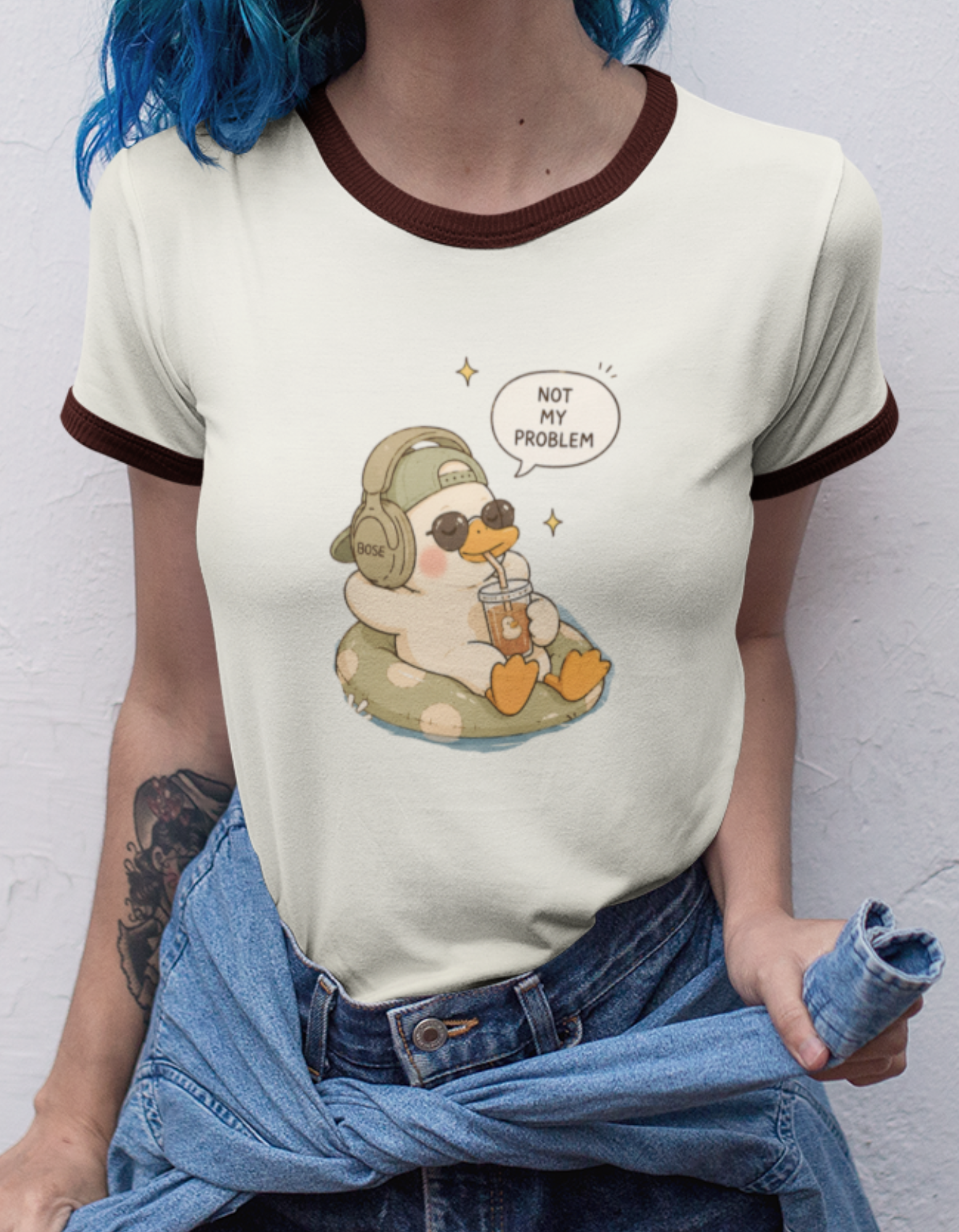 Women's printed Ringer T-Shirt