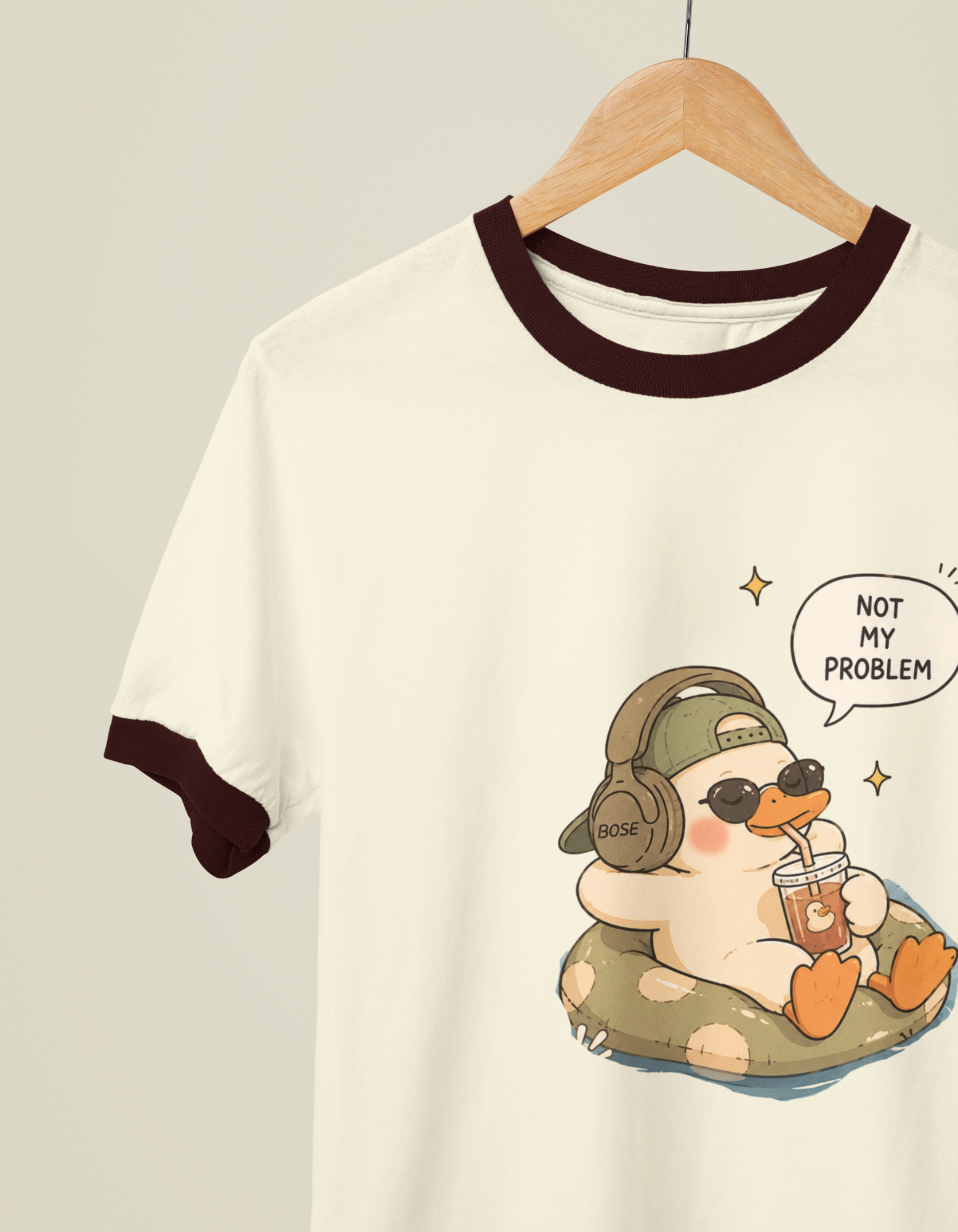 Women's printed Ringer T-Shirt