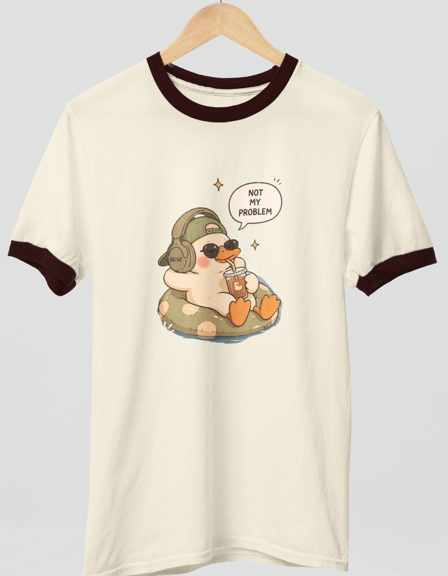 Women's printed Ringer T-Shirt