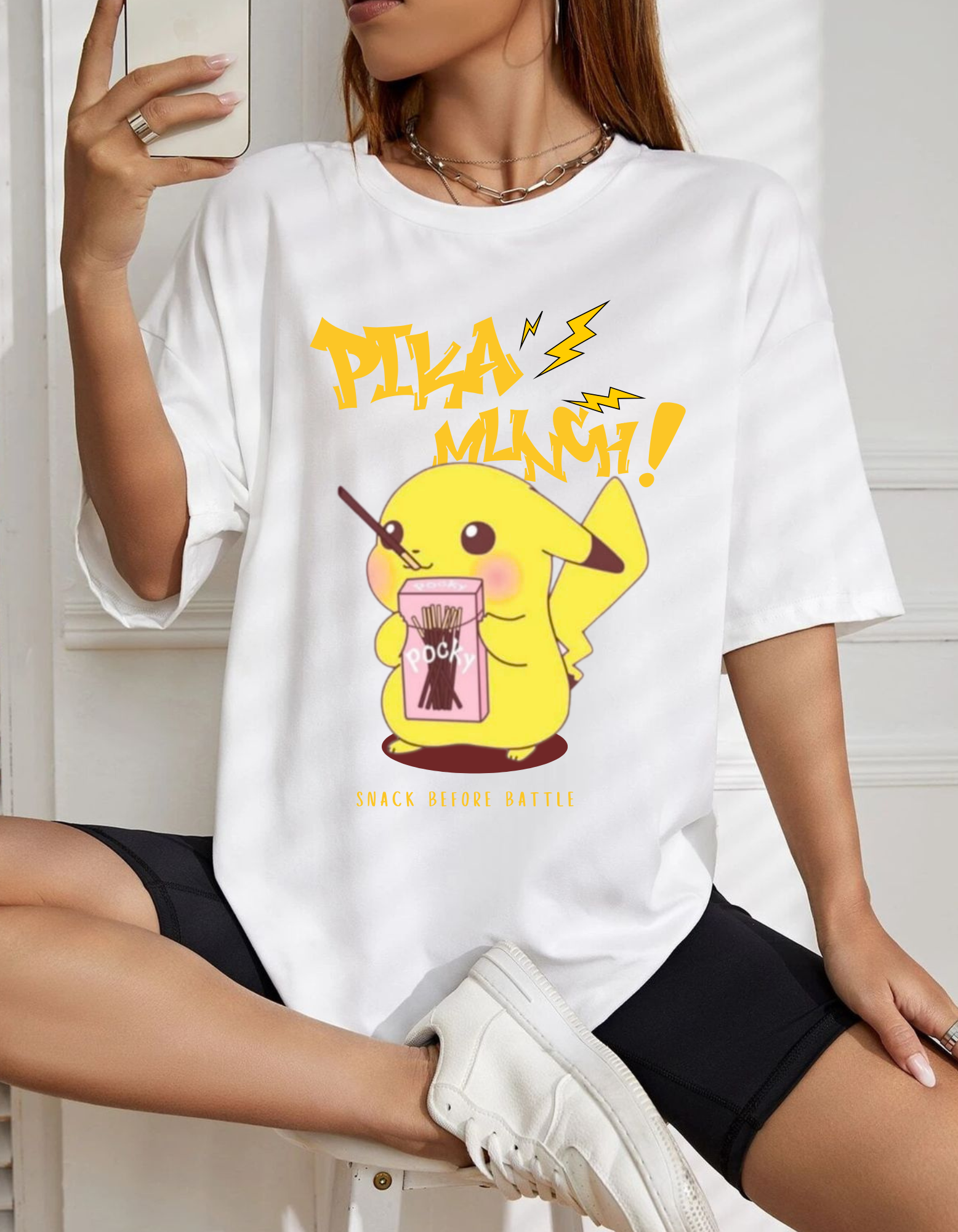 Women's Oversized Pikachu T-Shirt