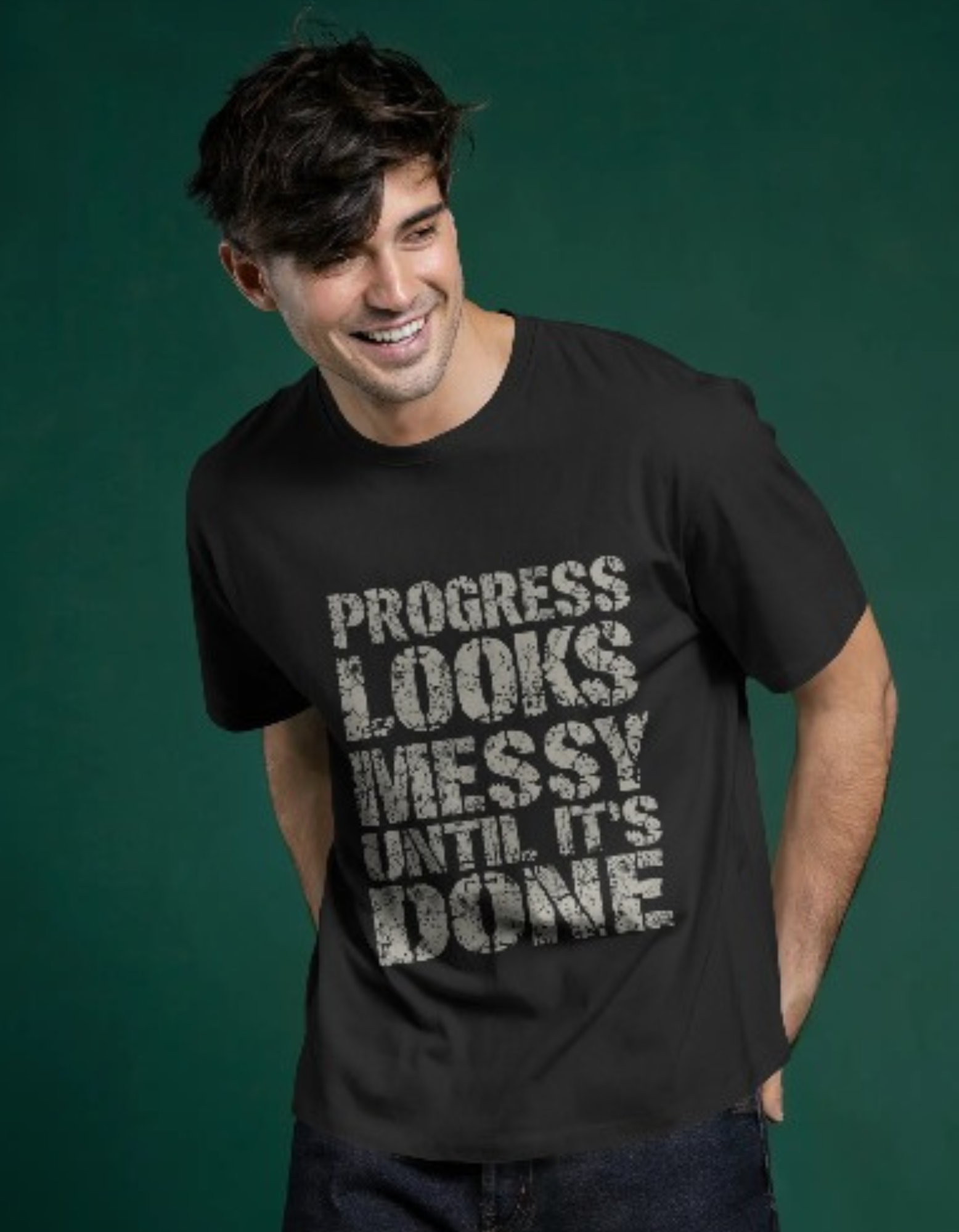 Progress looks Messy Men's T-Shirt