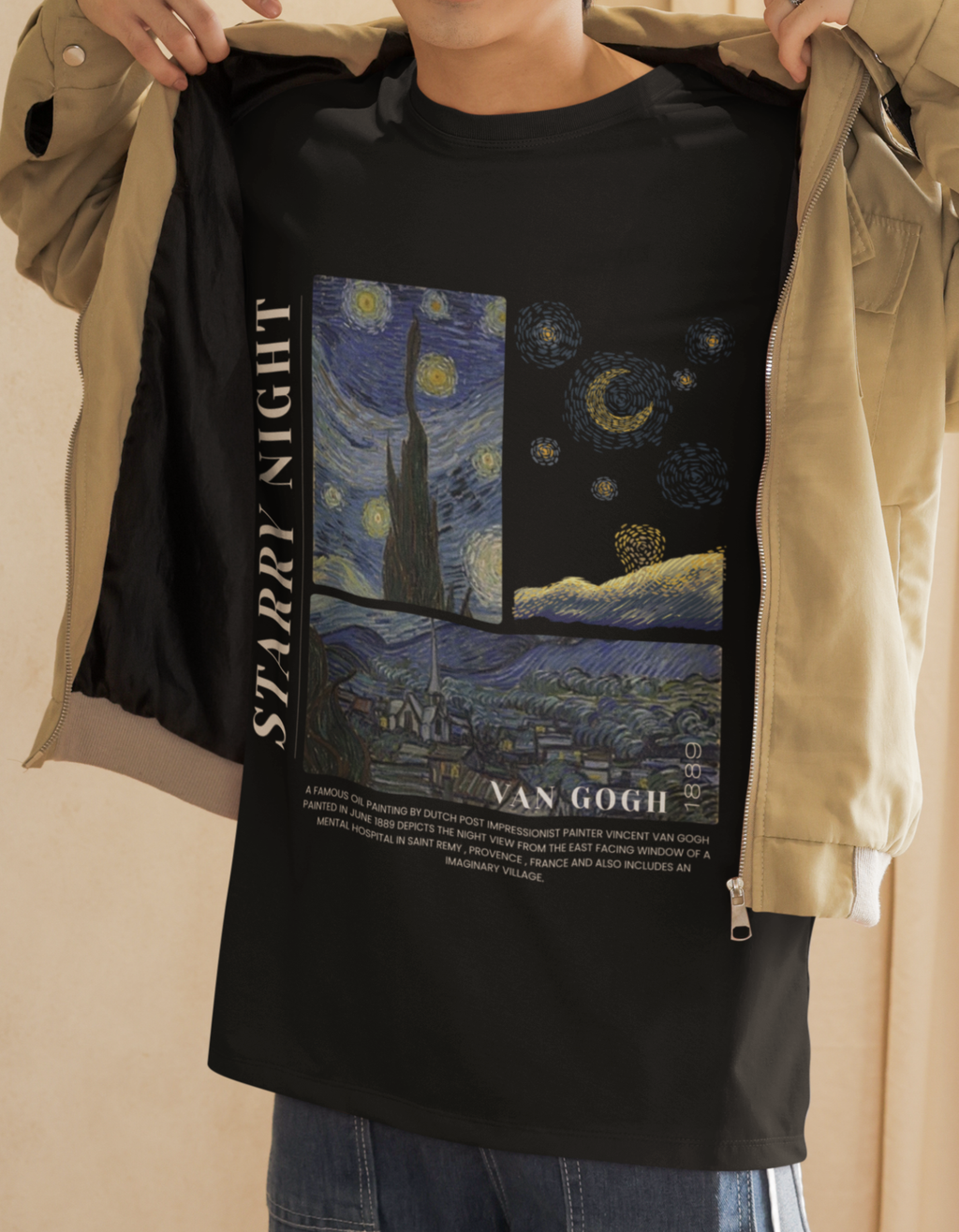 Starry Night Unisex Oversized T-Shirt