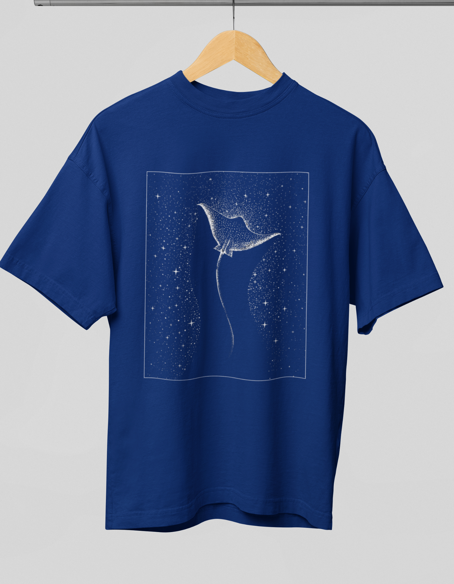 women's Oversized Stingray printed T-Shirt