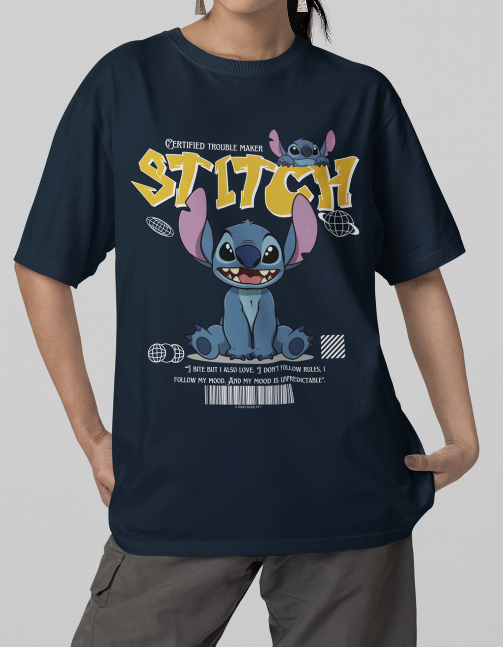 Oversized Stitch T-Shirt for Women