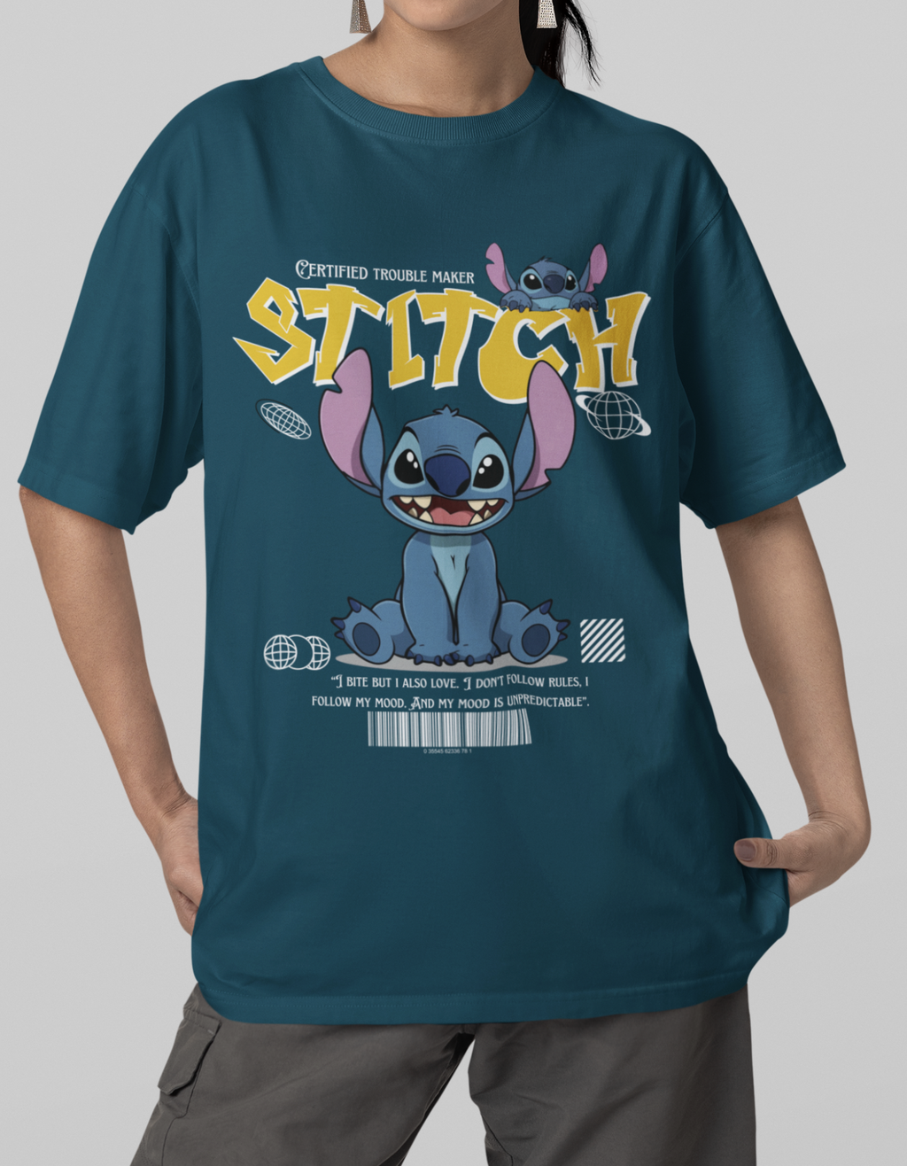 Oversized Stitch T-Shirt for Women