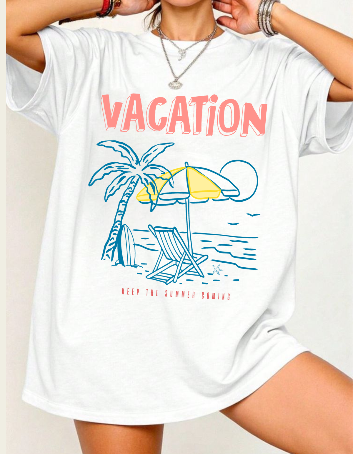 Unisex Oversized Vacation T-Shirt
