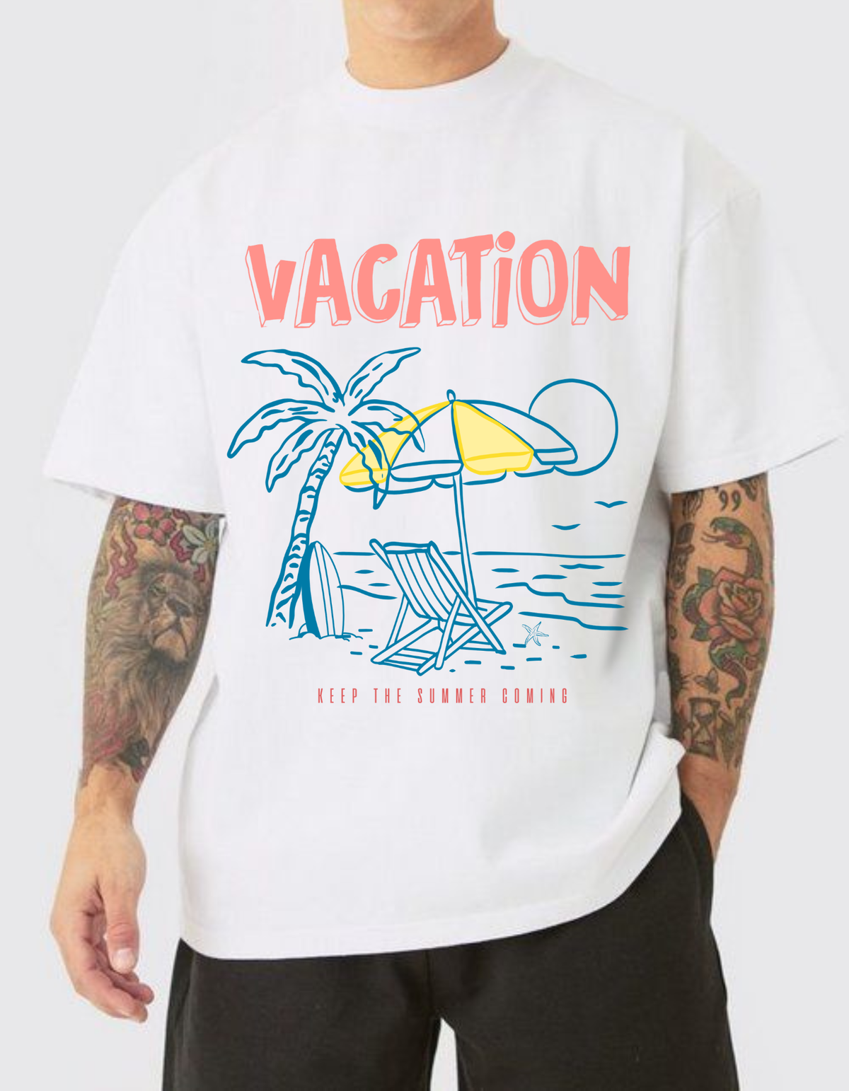 Unisex Oversized Vacation T-Shirt